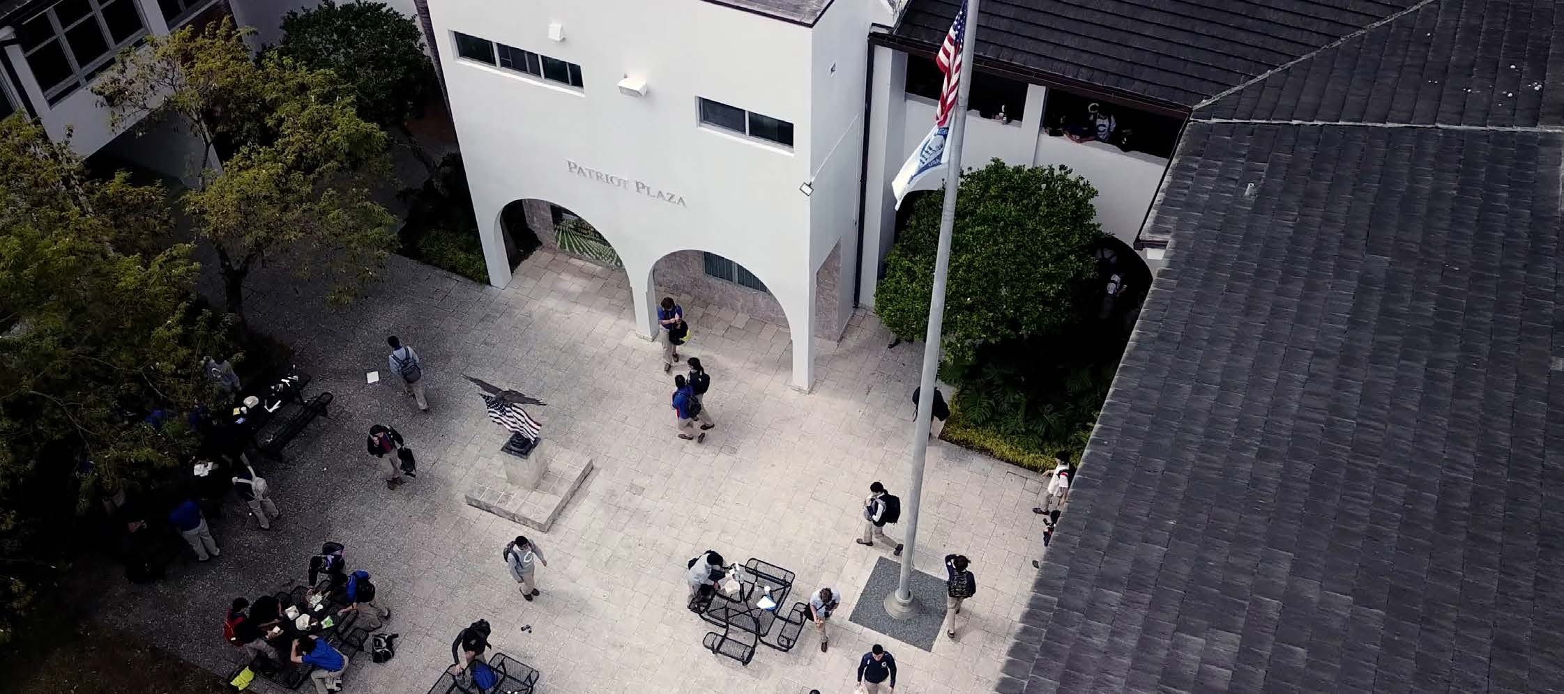 Christopher Columbus aerial image Christopher Columbus aerial image